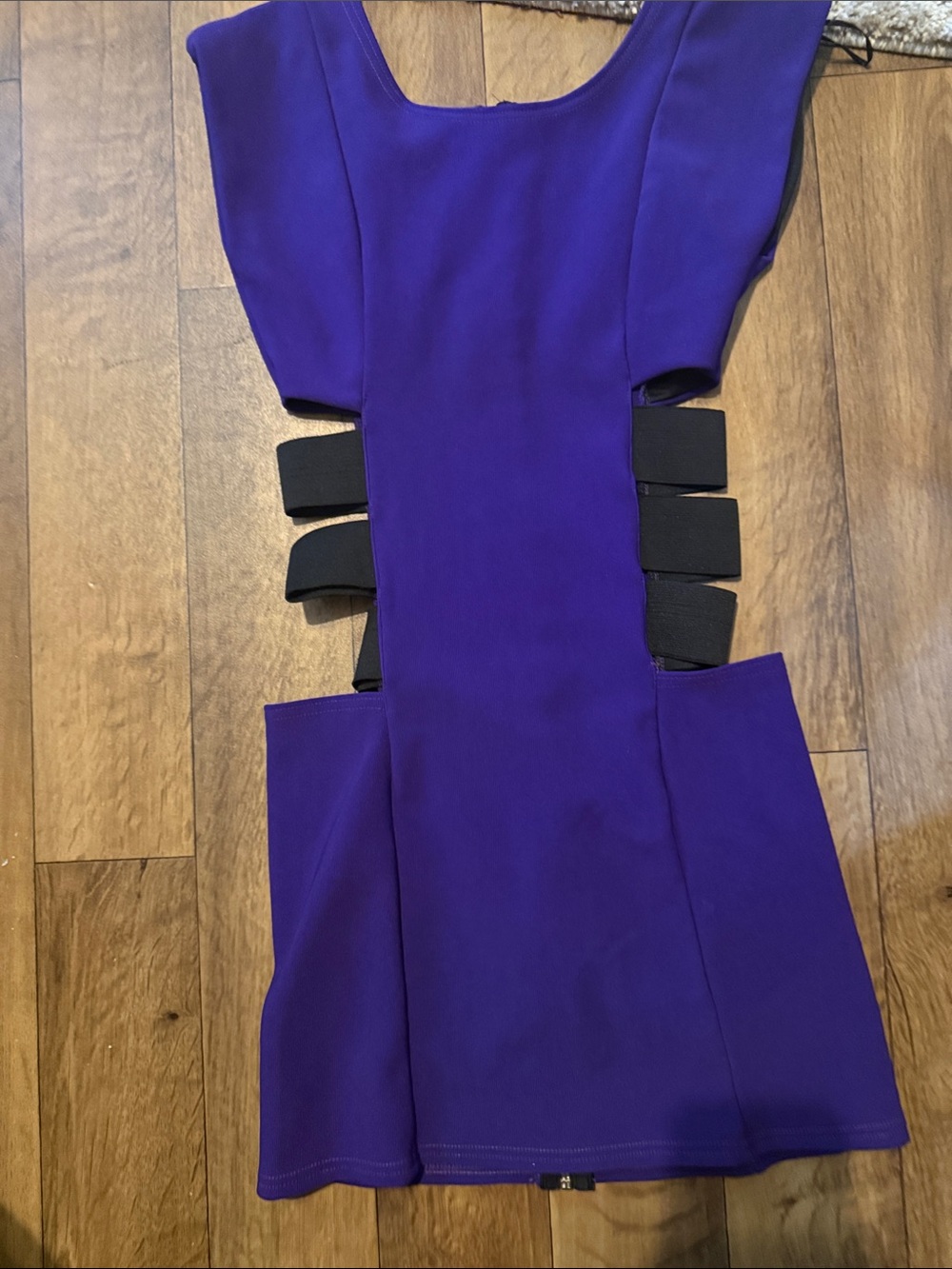 Purple Cutout Bodycon Dress
